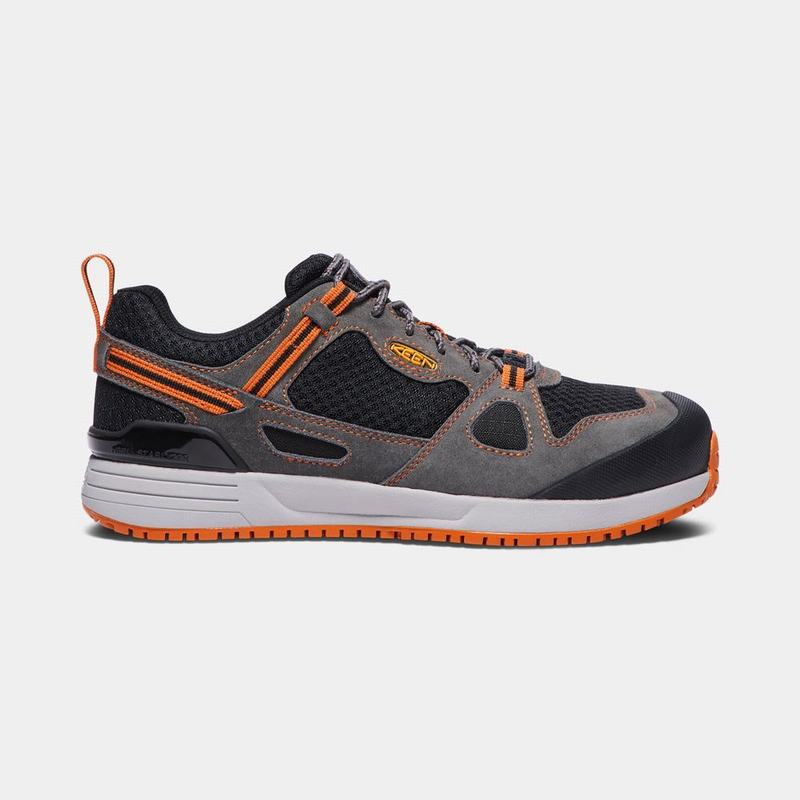 Zapatos De Trabajo Keen Springfield Aluminum Toe Para Hombre Negros/Grises/Naranjas - Zapatos Keen M
